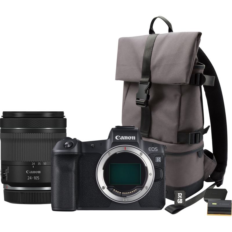 Buy Canon EOS R Mirrorless Camera RF 24 105mm IS STM Lens Backpack SD card Spare Battery in Wi Fi Cameras Canon UAE Store